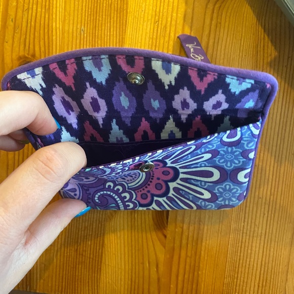 vera bradley purple classic wallet - Picture 2 of 3